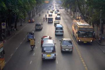 Strasse in Bangkok